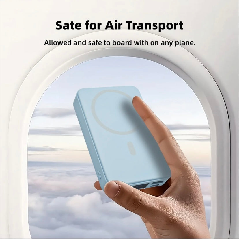 MagSafe 5000mAh Mini Magnetic Power Bank – Fast Charging Portable Battery for iPhone