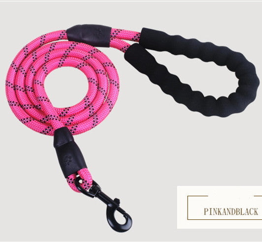 Reflective Nylon Dog Leash – Durable Rope for Walking & Training