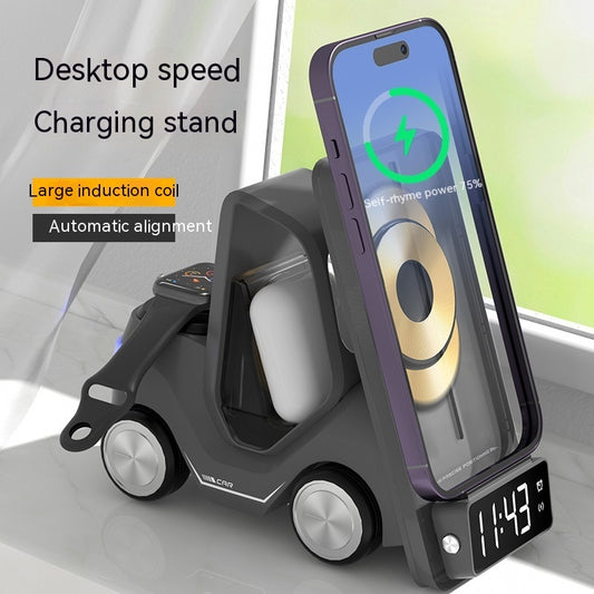 Forklift Car 3-in-1 Wireless Charger Stand