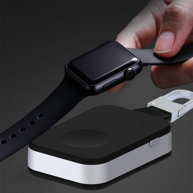 Mini Keychain Power Bank for Apple Watch – Portable 1000mAh Magnetic Wireless Charger