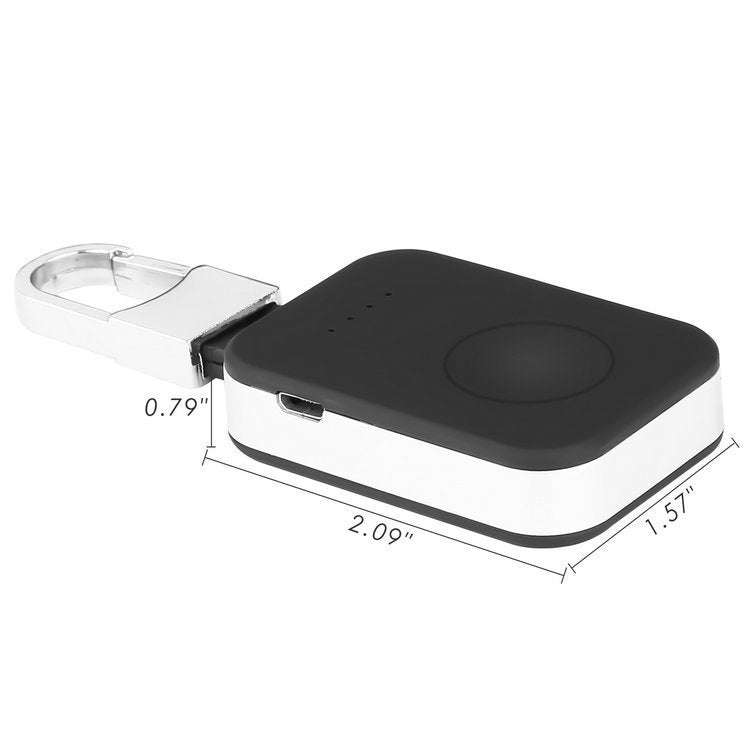 Mini Keychain Power Bank for Apple Watch – Portable 1000mAh Magnetic Wireless Charger