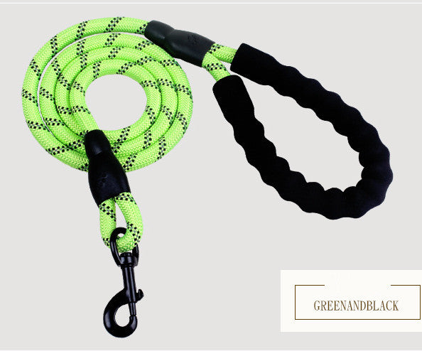 Reflective Nylon Dog Leash – Durable Rope for Walking & Training
