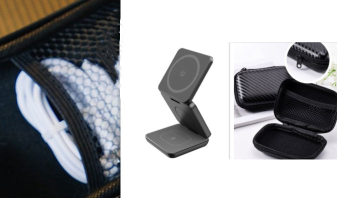 Magnetic Wireless Charger & Foldable Phone Stand