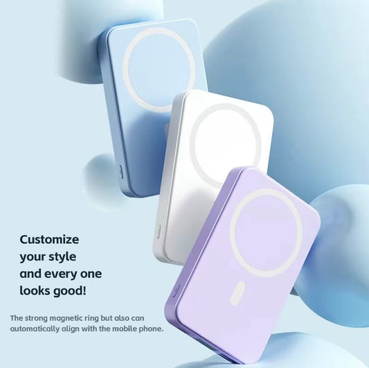 MagSafe 5000mAh Mini Magnetic Power Bank – Fast Charging Portable Battery for iPhone