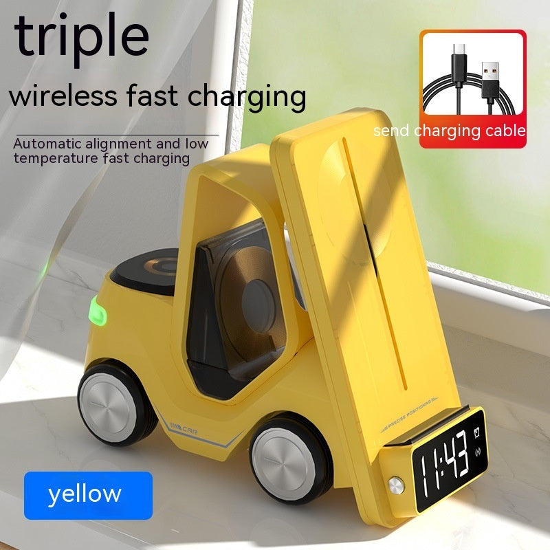 Forklift Car 3-in-1 Wireless Charger Stand