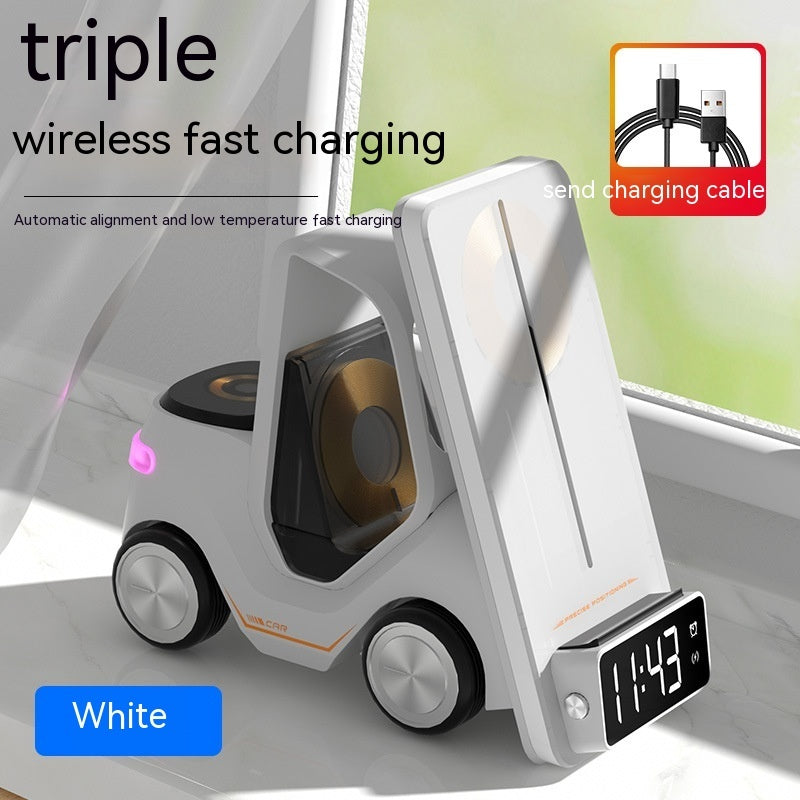 Forklift Car 3-in-1 Wireless Charger Stand